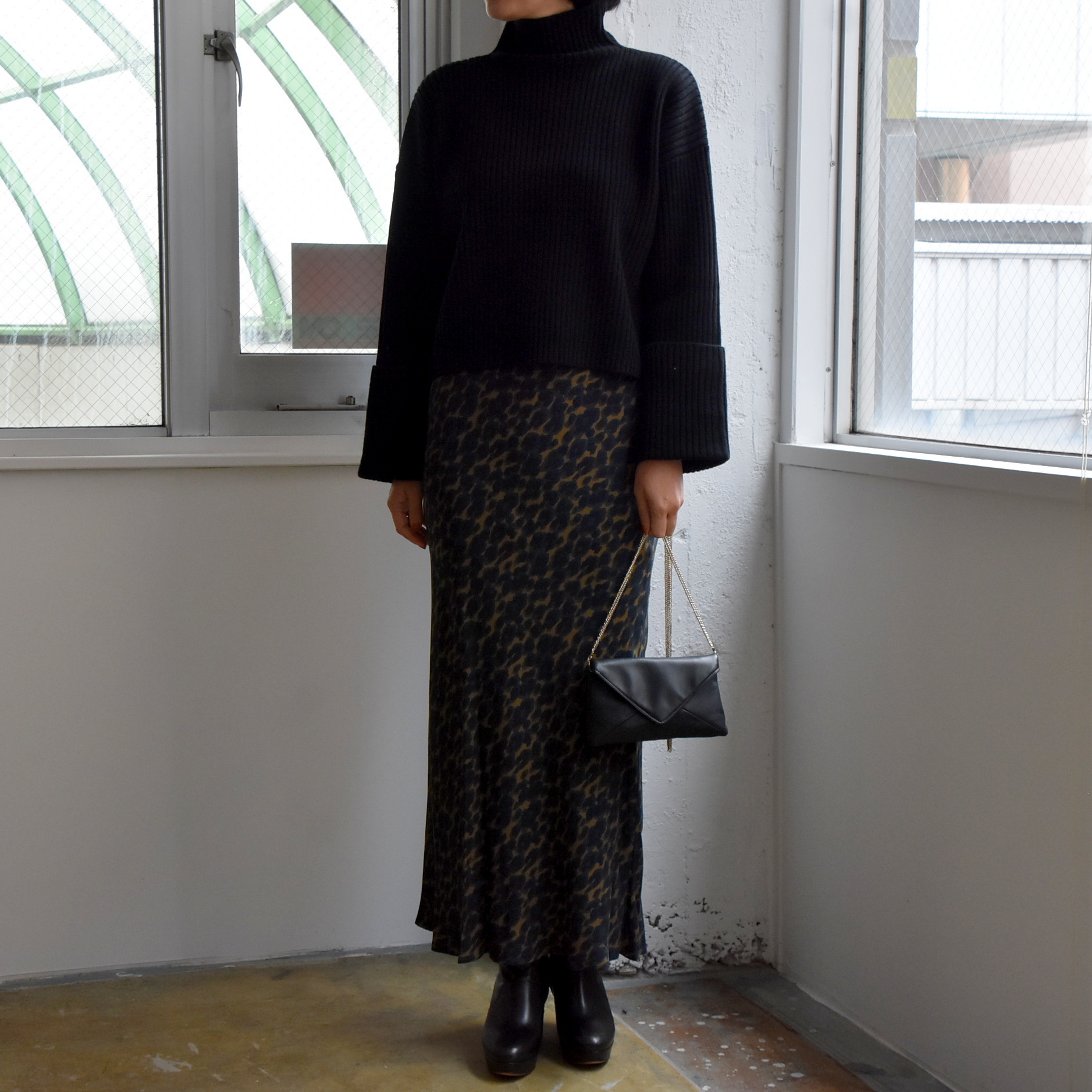 SACRA (TN) / LEOPARD SKIRT #124613122-AA(5)