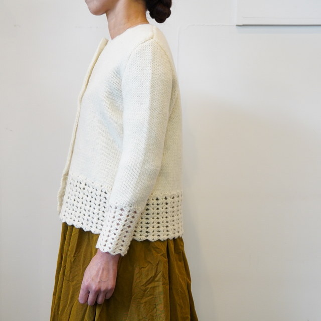 DANIELA GREGIS(_jG OWX) giacca legaccio hand-knitted jacket alce#MMG231WO(5)