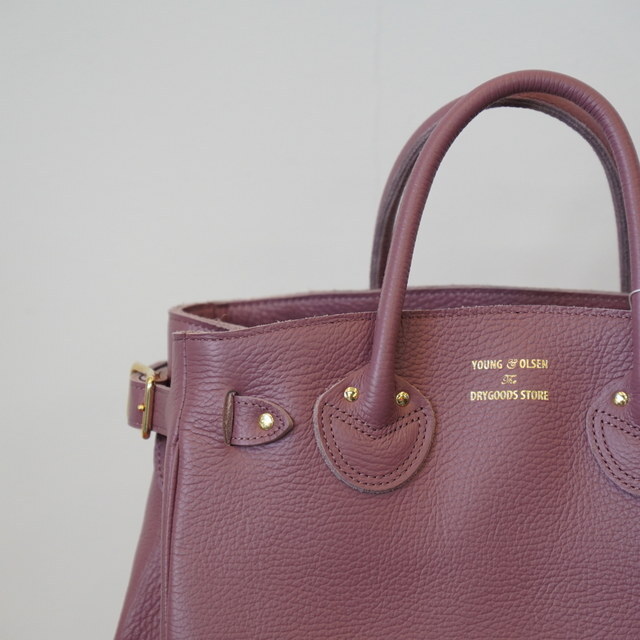 YOUNG&OLSEN(OAhI[Z) EMBOSSED LEATHER BELTED TOTE S#YO2503-GD011(5)