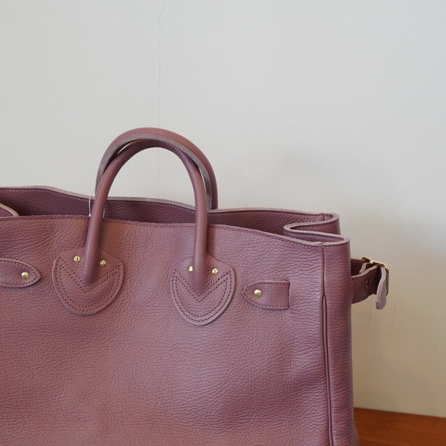 YOUNG&OLSEN(OAhI[Z) EMBOSSED LEATHER BELTED TOTE M#YO2503-GD012(5)