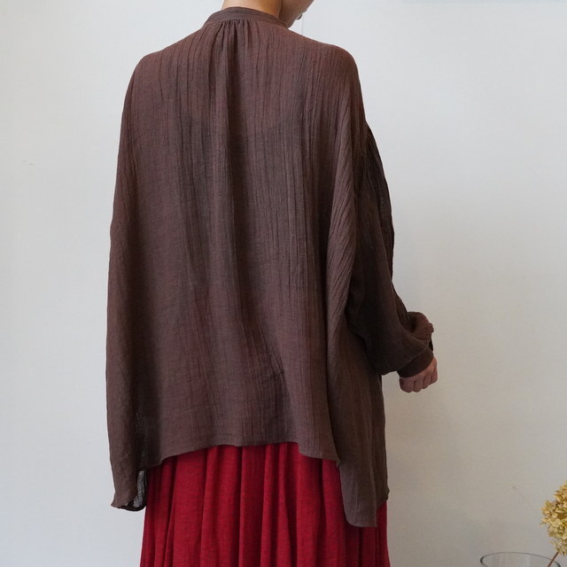 suzuki takayuki(XYL^JL) ​​​​​​​gauze pullover blouse#A261-04(5)