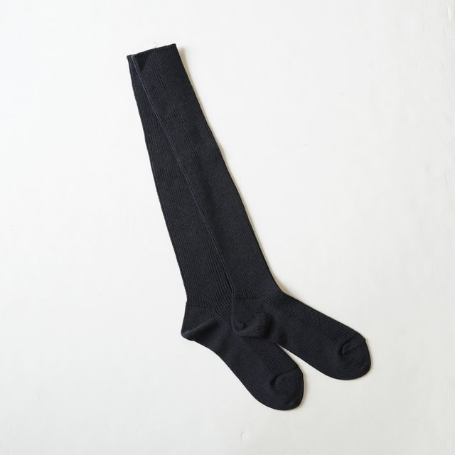 eleven 2nd (CuZJh) Washable Wool Fine Rib Socks #E2A-0055(5)