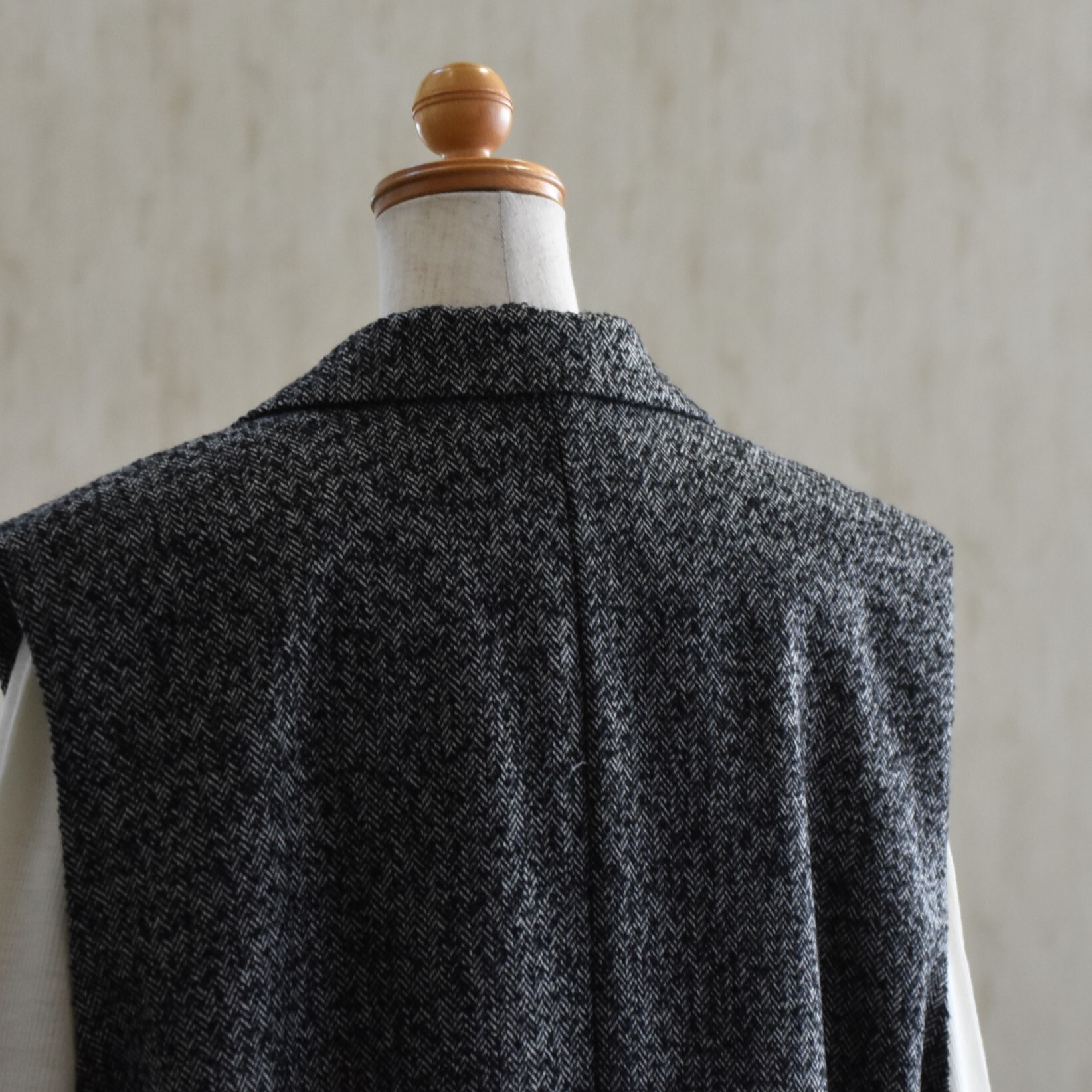 SACRA (TN) / PREMIUM HERRINGBONE TWEED GILET #125501062-AA(5)