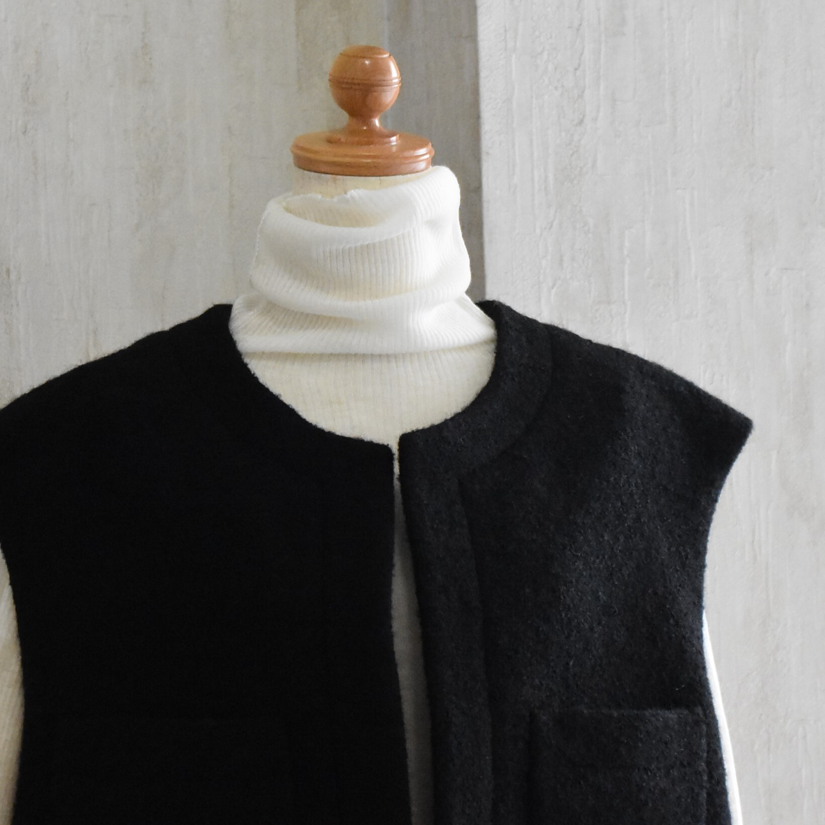 TENNE HANDCRAFTED MODERN(e nhNtebh_) / ANGOLA TWEED VEST #003-25FW-AA(5)