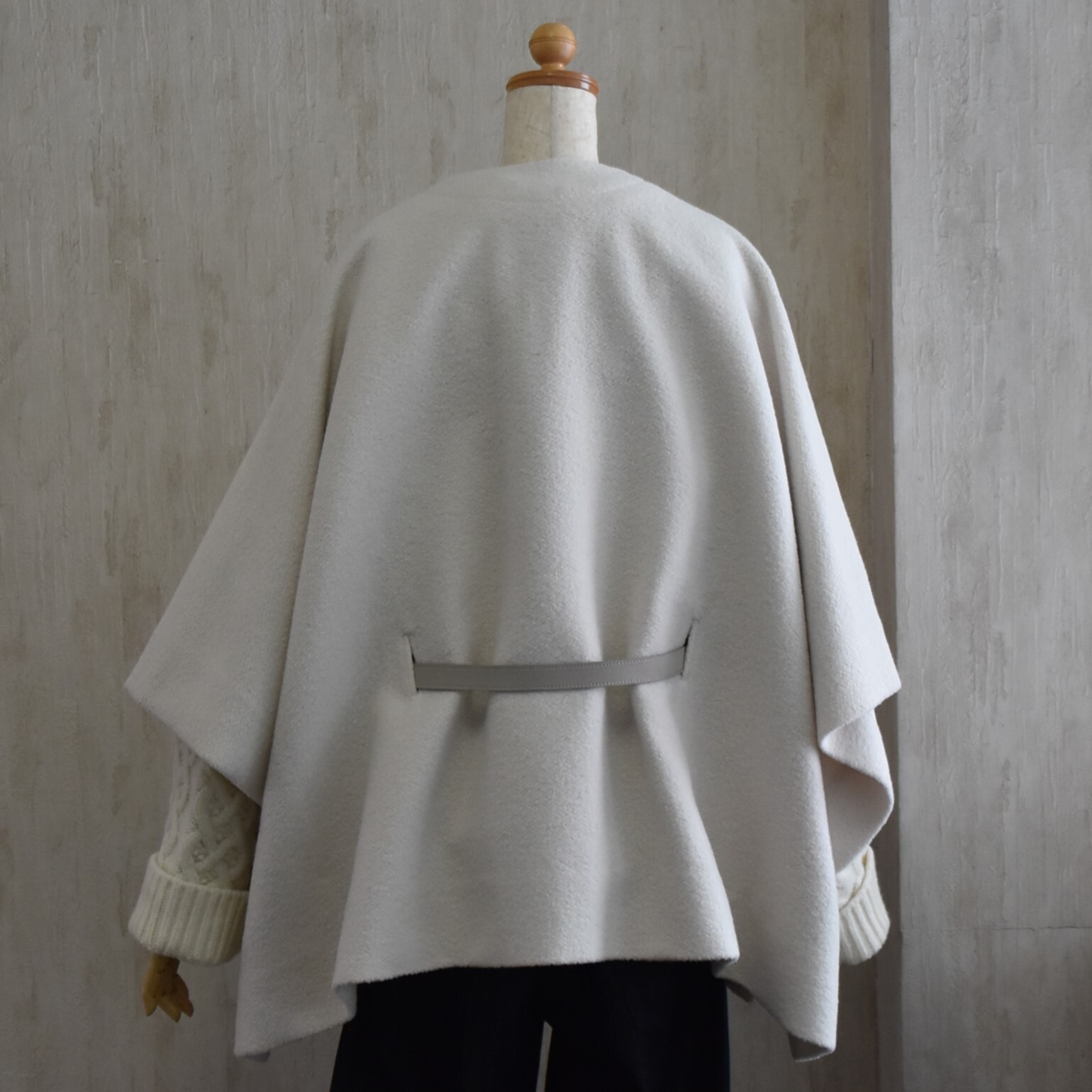 TENNE HANDCRAFTED MODERN(e nhNtebh_) / ANGOLA WOOL PONCHOy2FWJz#007-25FW-AA(5)