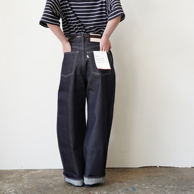 Graphpaper(�O���t�y�[�p�[)Selvage Denim Two Tuck Wide Pants-Indigo RIGID-#GL261-40062RB(5)