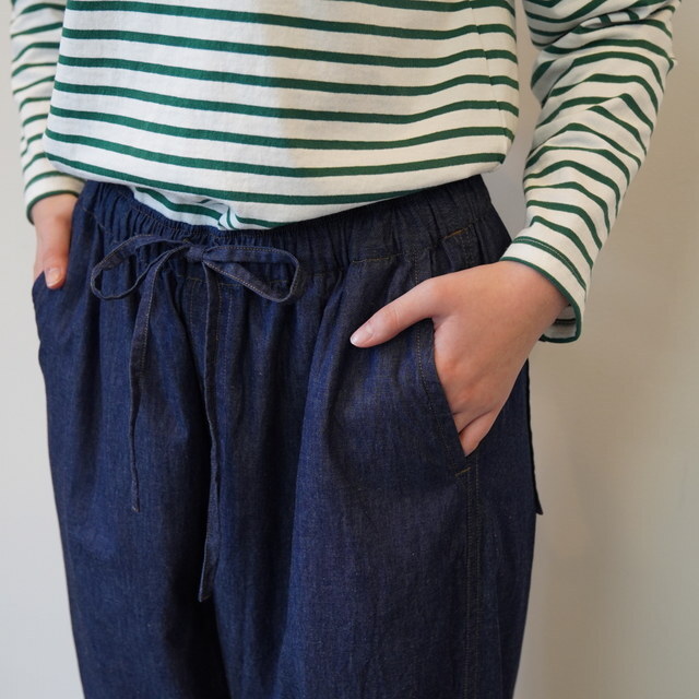 maison de soil(���]���h�\�C��)  LIGHT WEIGHT DENIM EASY CROPPED PANTS #IMDSH2641D(5)