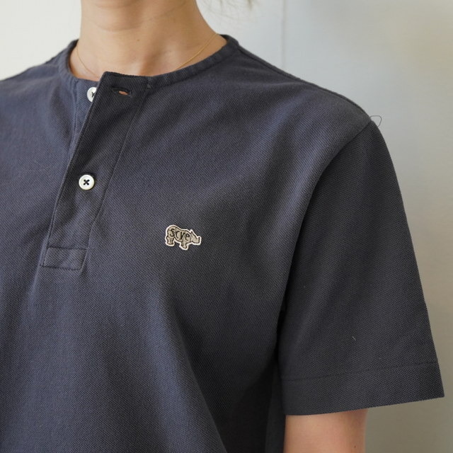 Scye(�T�C) COTTON PIQUE HENLEY NECK SHIRT #5226-21703(5)