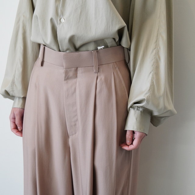 Graphpaper(�O���t�y�[�p�[)VISCOSE CUPRO BACK SATIN WIDE TROUSER #GL261-40356(5)