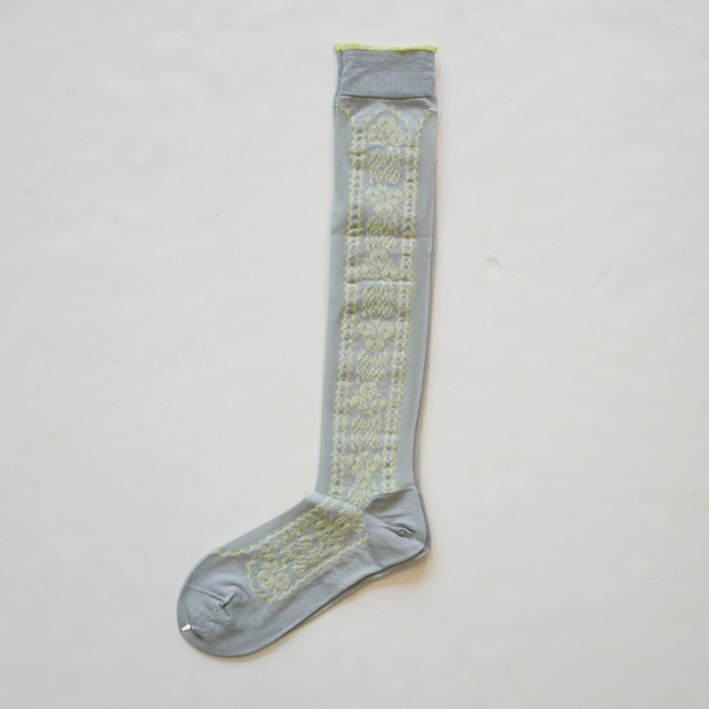 ANTIPAST (�A���e�B�p�X�g) / SHEER FLOWER HIGH SOCKS�y3�F�W�J�z #AM-817HS(5)