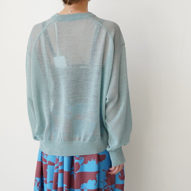 Graphpaper(�O���t�y�[�p�[) Coiled Wool Nylon Oversized Crew Neck Knit #GL261-80430(5)