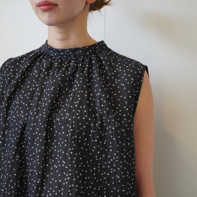 chimala(�`�}��) WOMEN'S JACQUARD SLEEVELESS BLOUSE #CS41-S01B(5)