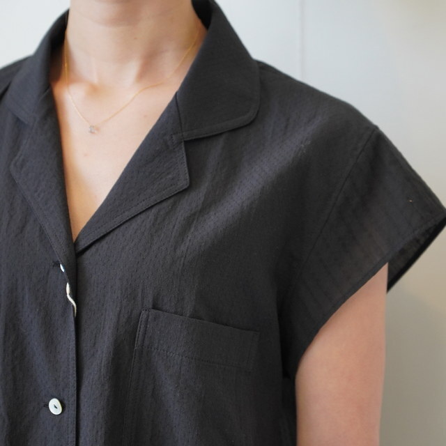 chimala(�`�}��) WOMEN'S DOBBY SHORT SLEEVE SHIRT #CS41-S03(5)