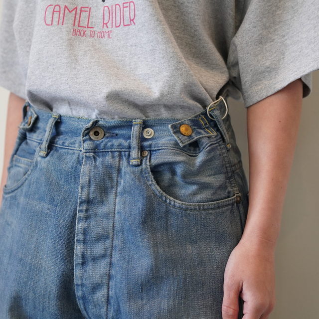 chimala(�`�}��) / UNISEX 13OZ W WADTH DENIM WAIST ADJUSTABLE PANTS #CS41-MP10B(5)