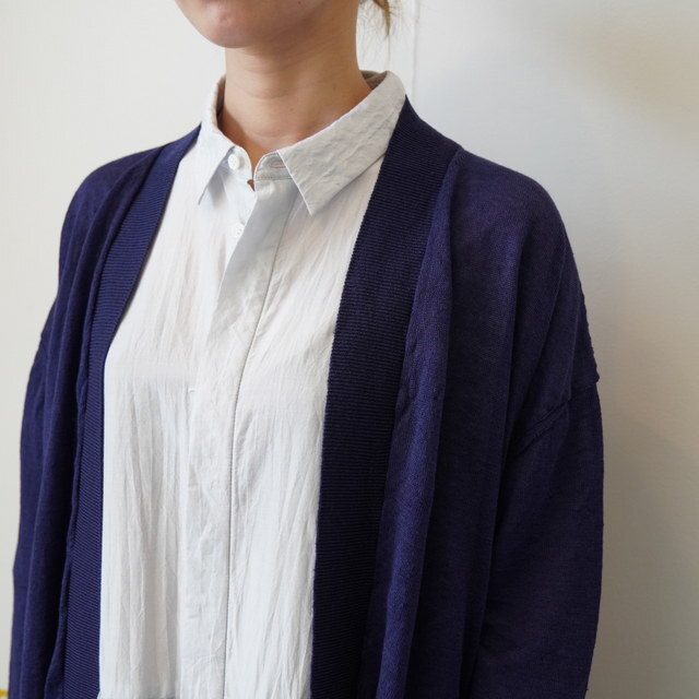 maison de soil(���]���h�\�C��) / V-NECK C/GN WITH SLIT #CNMDS2501(5)