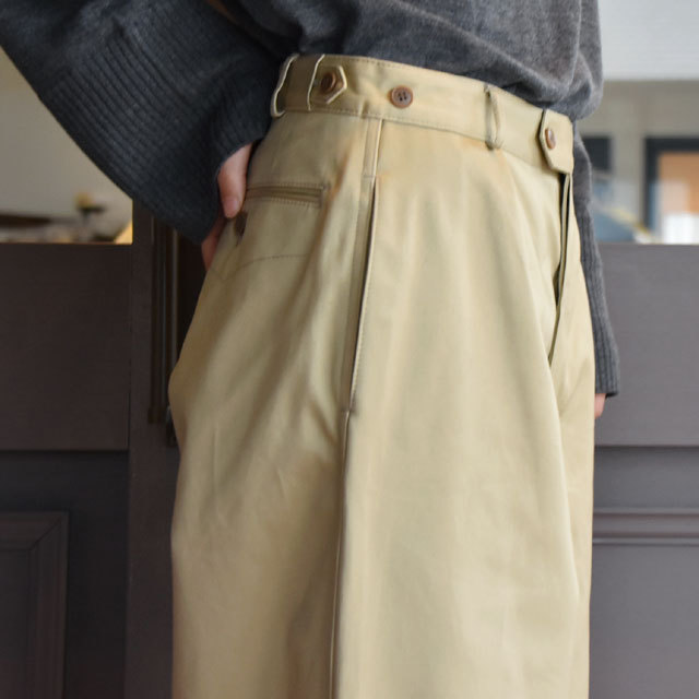 maison de soil(]h\C) ONE TUCK WIDE PANTS 12oz CHINO(^bNChpc`m)(6)