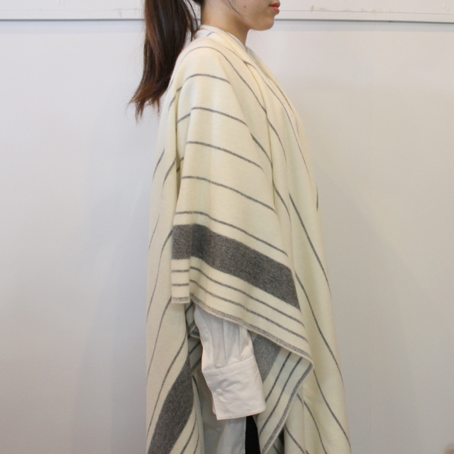 YLÉVE(イレーヴ) THE INOUE BROTHERS DOUBLE FACE BRUSHED PONCHO_168-1275101【K】(6)