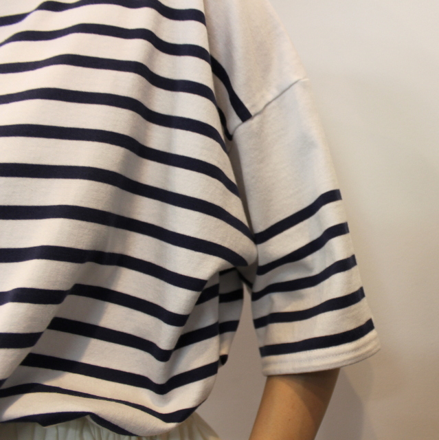 【22ss】TOUJOURS(トゥジュー)  Boat Neck Shirt #EX36XC04(6)