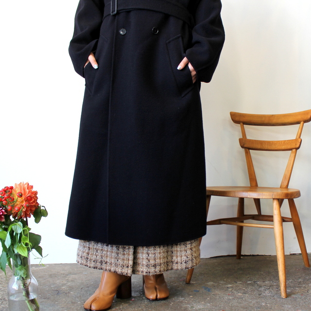 AURALEE(オーラリー) VELOUR BRUSHED WOOL MELTON HAND SEWN HOODED DOUBLE COAT#A22AC03WV(6)