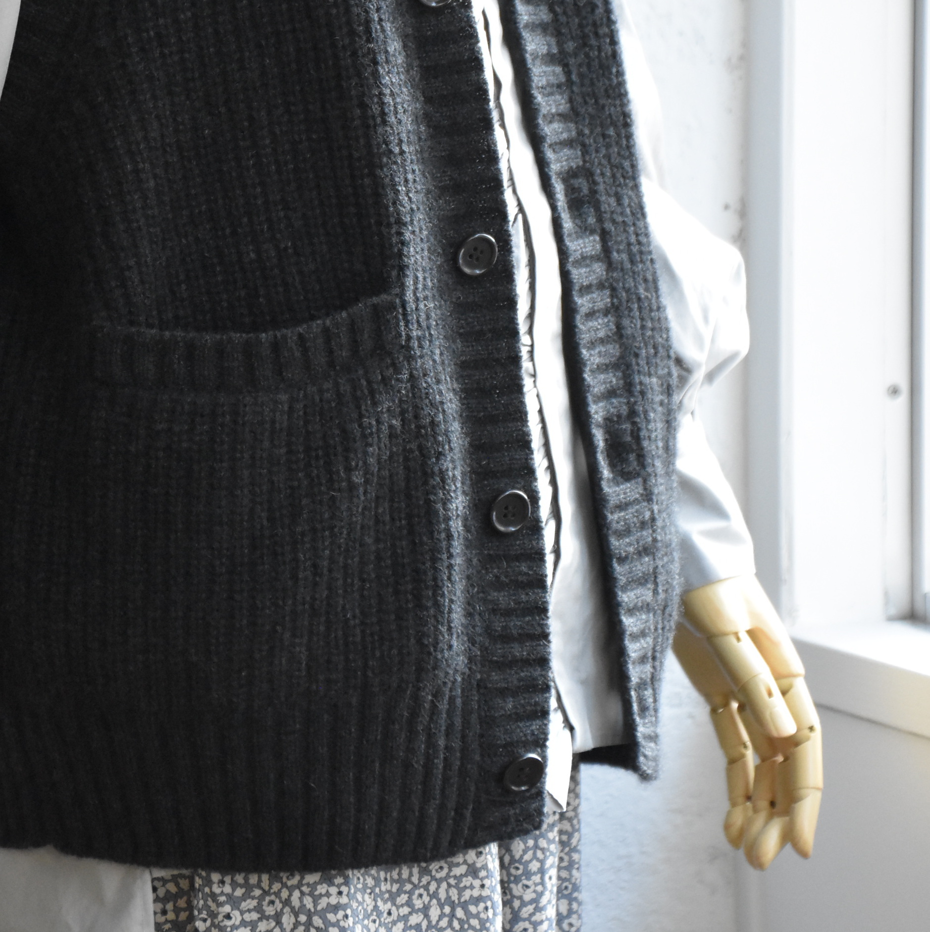 TOUJOURS(トゥジュー) / Rib Stitch Cardigan Vest #VM39XK02(6)