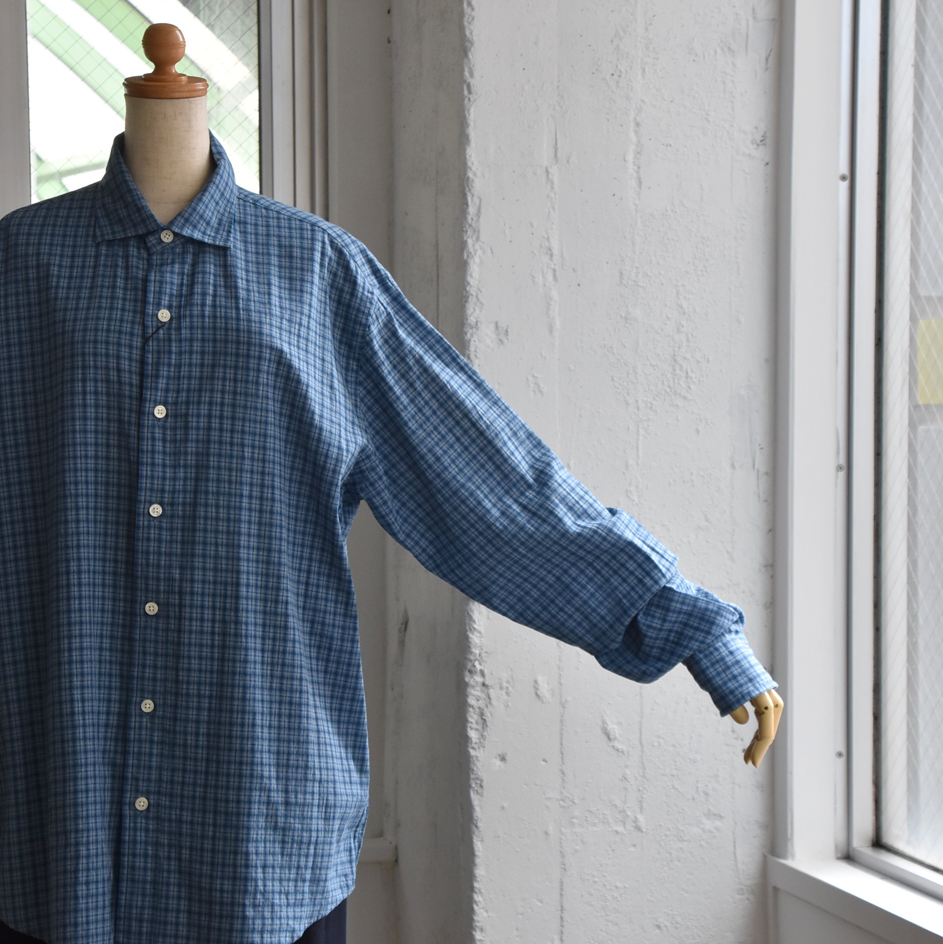 THE SHINZONE(U V][) / CHECKERED PECK SHIRT #24AMSBL10-AA(6)