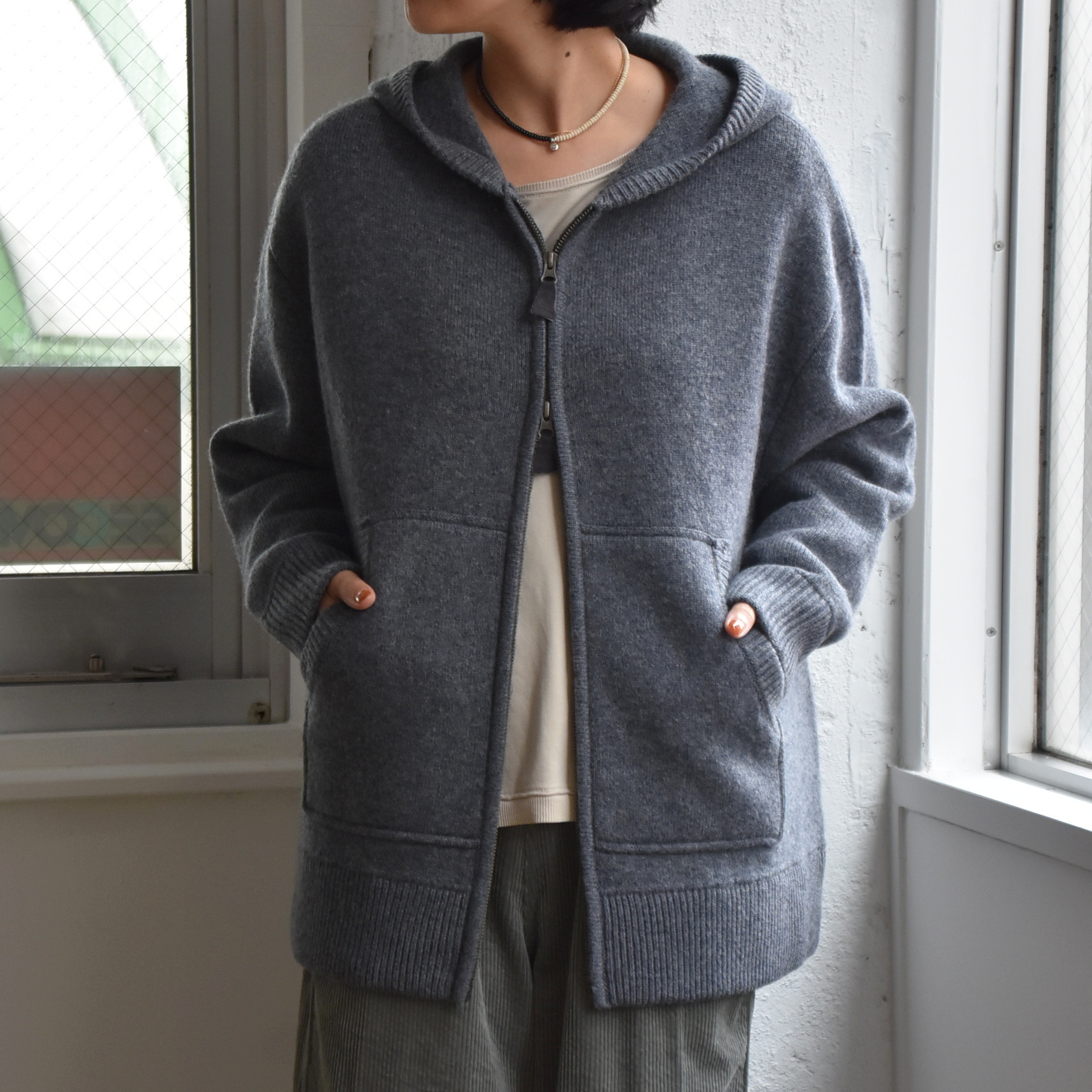 Kristensen DU NORD(NXeZhDmh) /   WOOL HOODIE  #I-335-AA(6)