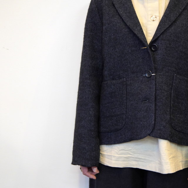 SARAH(T) LINEN WOOL TWILL JACKET #C60230(6)