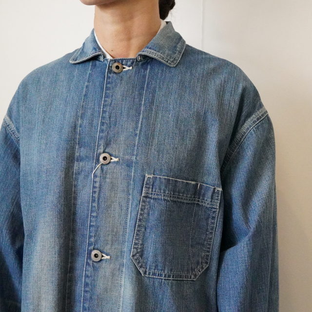 chimala(チマラ) UNISEX 10OZ SELVEDGE DENIM CHORE JACKET #CS39-JT11(6)