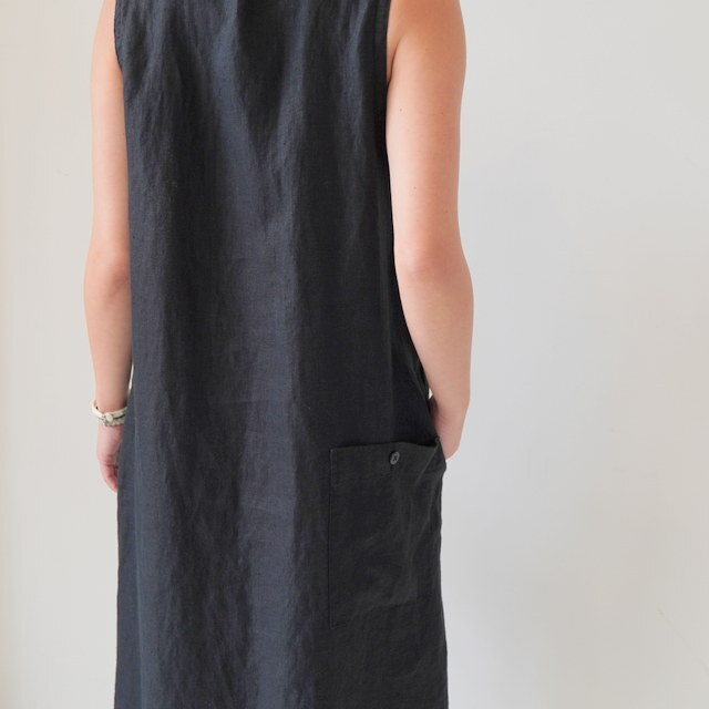 y40%OFFzSARAH(T)   Linen Twill Sleeveless Dress #C4266(6)