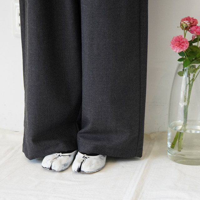maison de soil(]h\C) 2TUCK WIDE EASY PANTS #GNMDS2502WS(6)