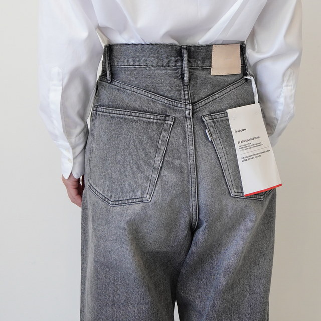 Graphpaper(Oty[p[)Selvage Denim Two Tuck Wide Pants-DARK FADE-#GL253-40062DB(6)