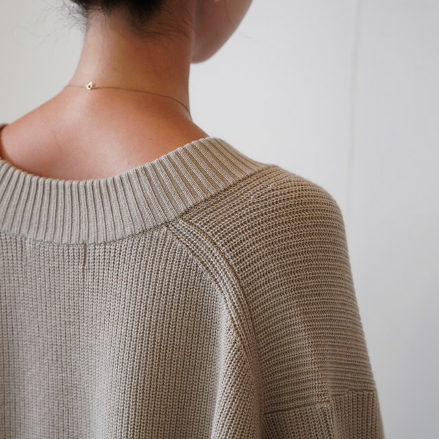 Graphpaper(Oty[p[) MERCERIZED FINE WOOL VNECK #GL253-80466(6)