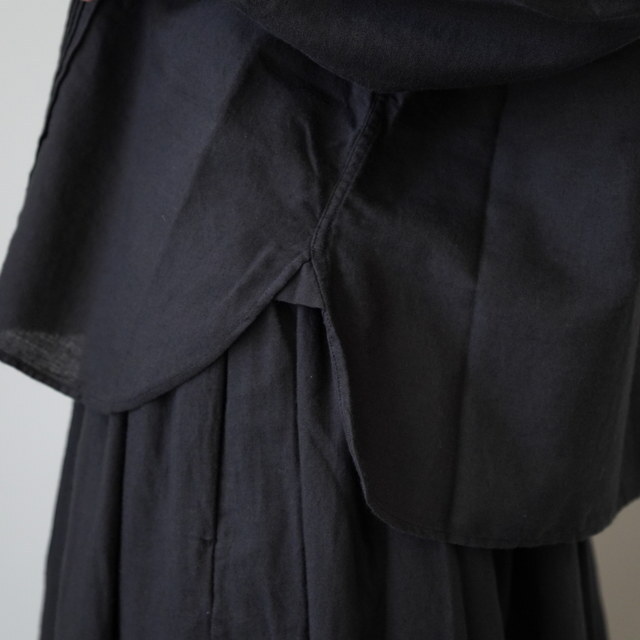 maison de soil(]h\C) ROUND COLLAR SHIRT WITH RANDOM PINTUCK#INMDS24703W(6)