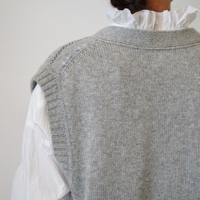 TOUJOURS(gDW[) / FAIR ISLE CARDIGAN VEST #VM43XK05(6)