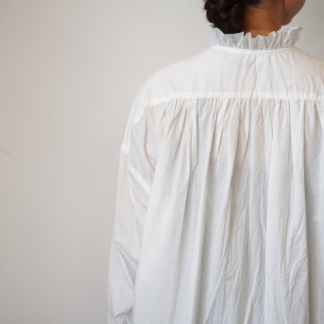 TOUJOURS(gDW[) Lace Pin Tuck Ruffle Shirt #MM43DS01(6)