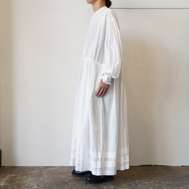 TOUJOURS(gDW[) Bishop Sleeve Classic Gathered Dress #MM43DD03(6)