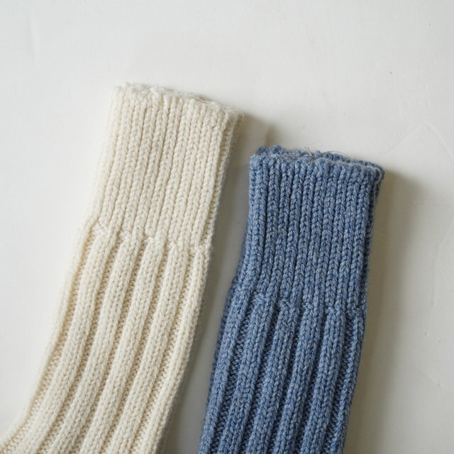 eleven 2nd (CuZJh) Washable Soft Wool Chunky Rib Socks #E2A-0054(6)