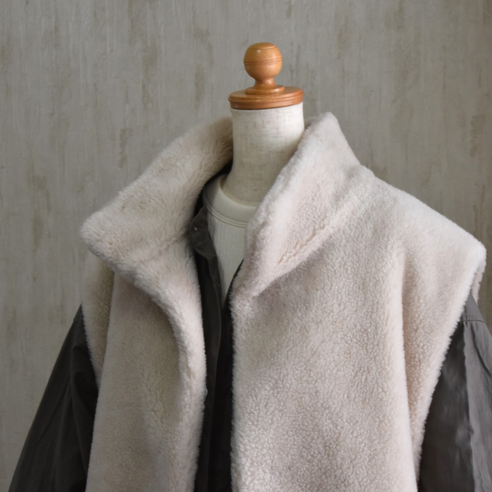 TOUJOURS(gDW[) / High Neck Over Vest #TM43VS01-AA(6)