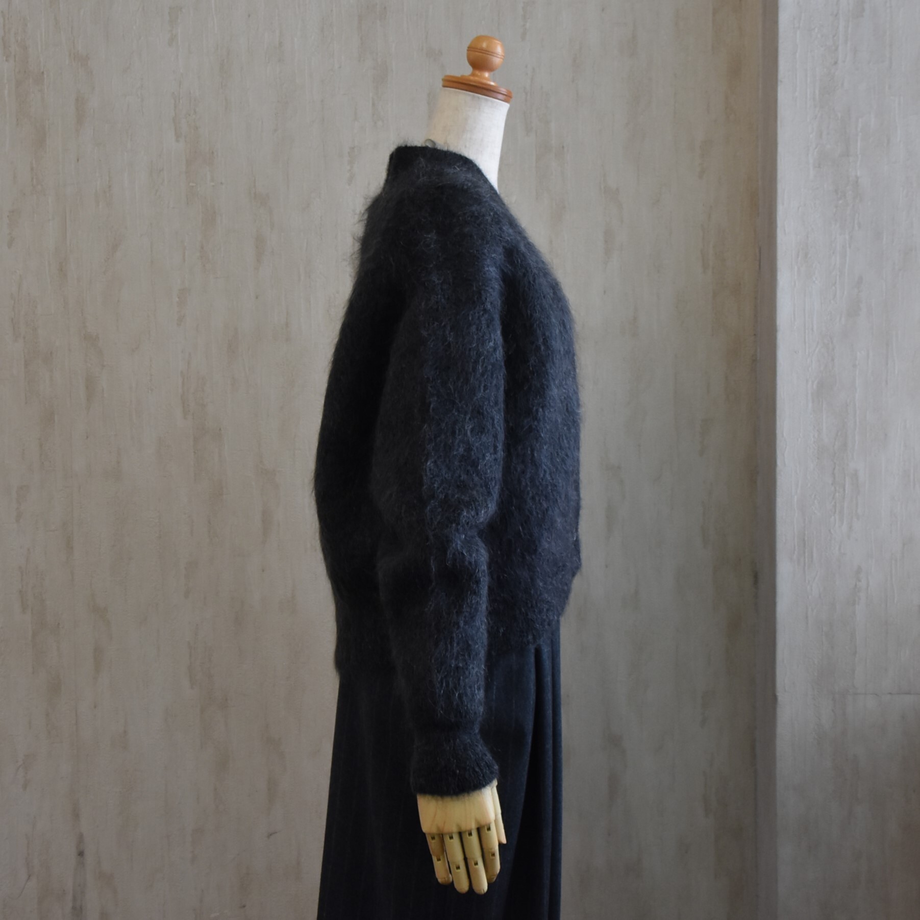 SACRA (TN) / EX.FINE MOHAIR FURROW CARDIGANy2FWJz #125634081-AA(6)