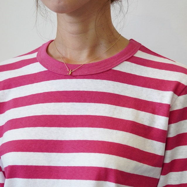 eleven 2nd (CuZJh) Cotton Border Jersey Long T-Shirt#E2C-2129(6)