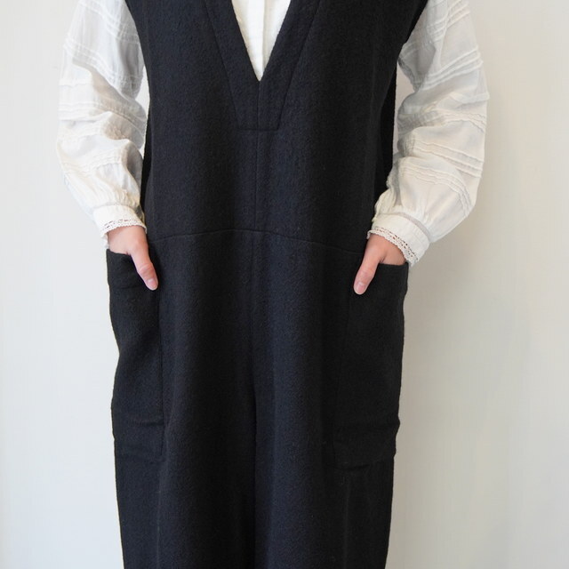 Honnete(Ilbg) /V NECK JUMPSUITE WOOL #HO-25AWP5W(6)
