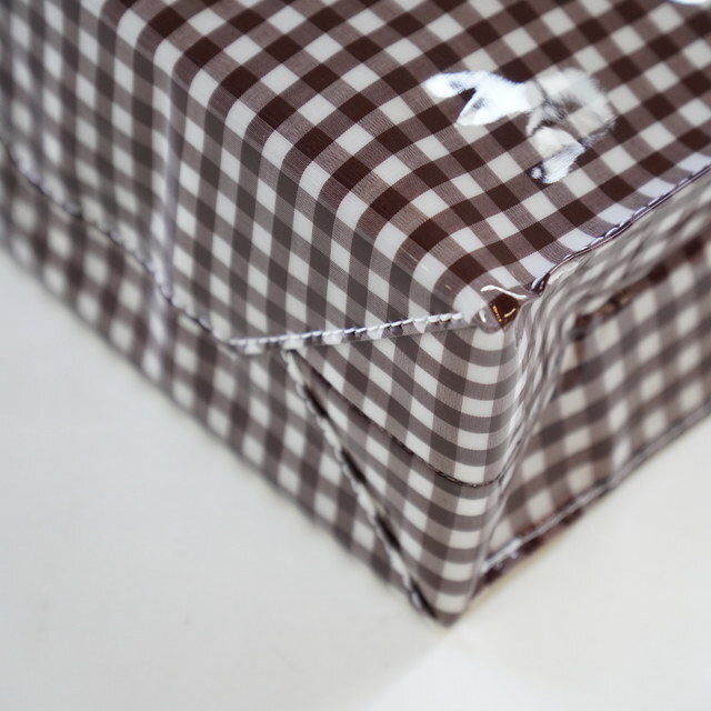 TEMBEA(exA) PAPER TOTE SMALL #TMB-2286H-GINGHAMBROWN(6)