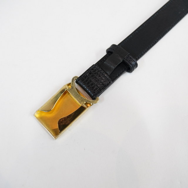 Scye(�T�C) Shrink Leather Box Buckle Belt #3326-31353(6)