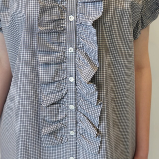 dahl'ia(�_���A) FRILL N/S BL CHECK  #DBL-364CH(6)