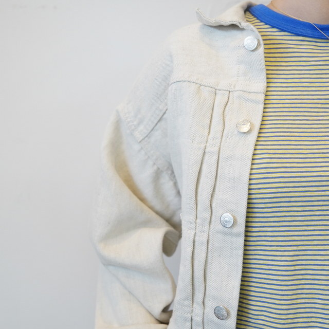 Oblada(�I�u���_) 1936 HEMP DENIM JACKET [IVORY] #S2610JK04(6)