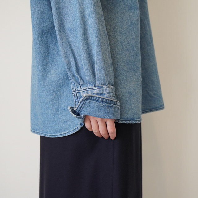 BOWTE(�o�E�g) DENIM STAND COLLARLONG SLEEVE SHIRT #261-01-0006(6)