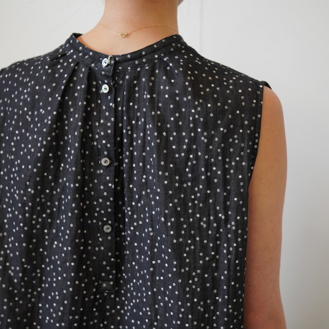 chimala(�`�}��) WOMEN'S JACQUARD SLEEVELESS BLOUSE #CS41-S01B(6)