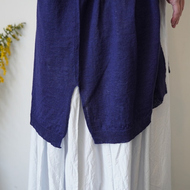 maison de soil(���]���h�\�C��) / V-NECK C/GN WITH SLIT #CNMDS2501(6)