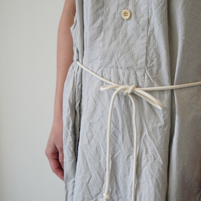 SONO(�\�m) DANTE DRESS Dusty Stripe Fine #8043-STRIPE 26SS(6)