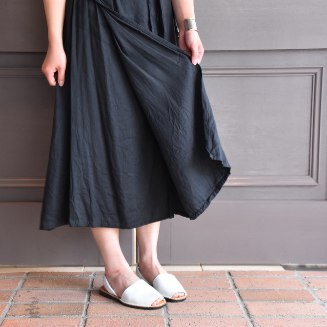 YAECA(ヤエカ) ラップドレス CHARCOAL #90715／acoustics Lady's